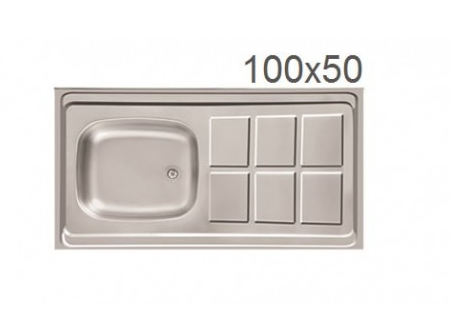 سینک ظرفشویی معمولی اخوان ۱۰۰×50 تک لگنه09121507825